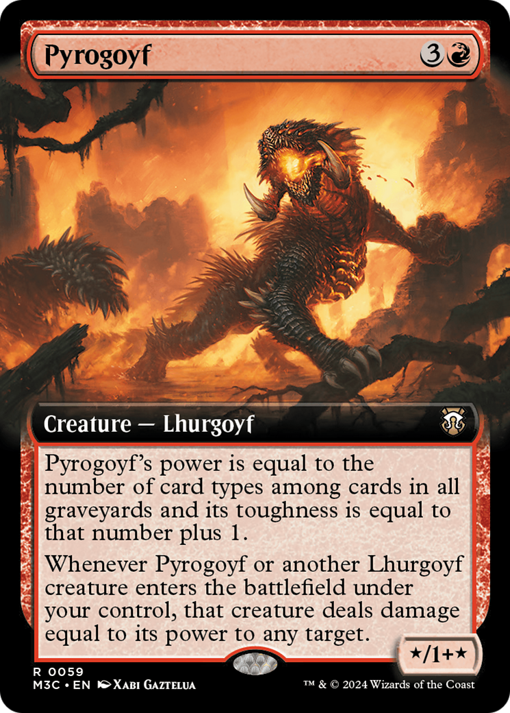 Pyrogoyf (M3C-059) - : (Extended Art) Foil