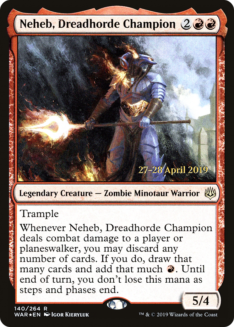 Neheb, Dreadhorde Champion (PRE-140S) -  Foil