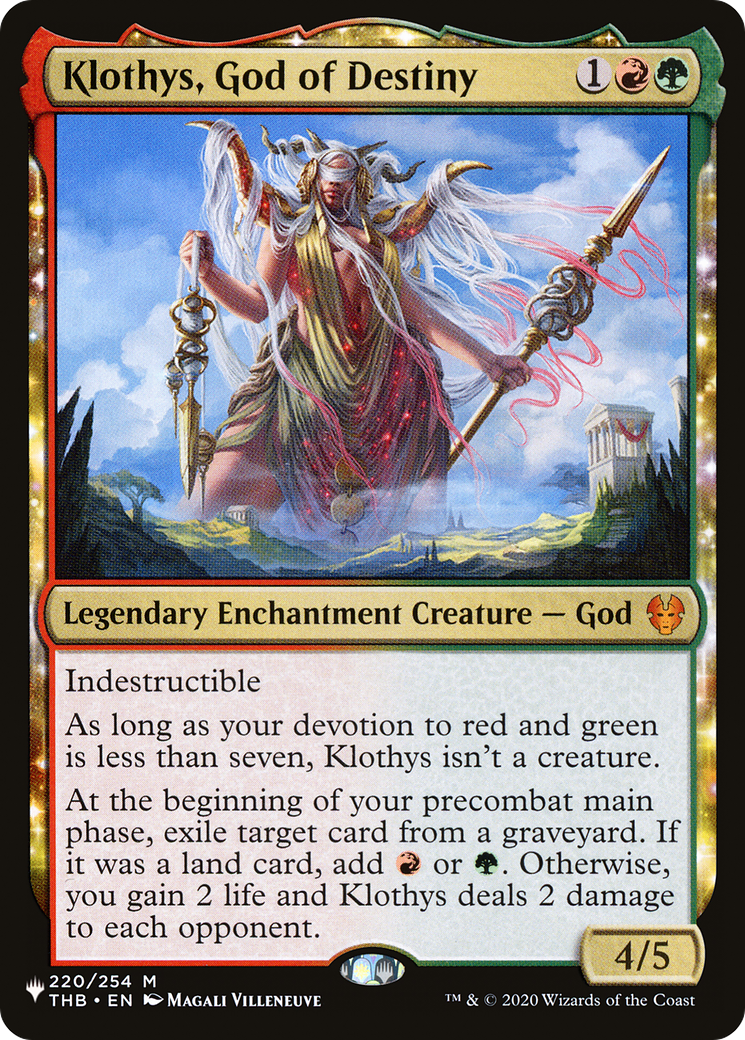 Klothys, God of Destiny (LIST-THB-220) - : (enchantment)