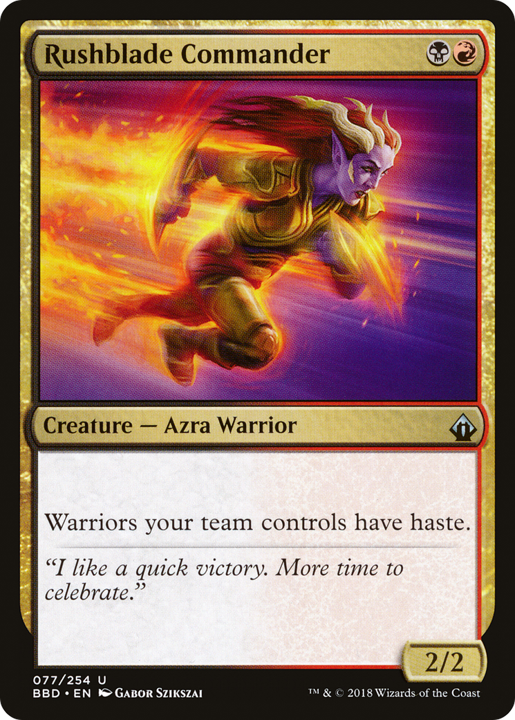 Rushblade Commander (BBD-077) -  Foil