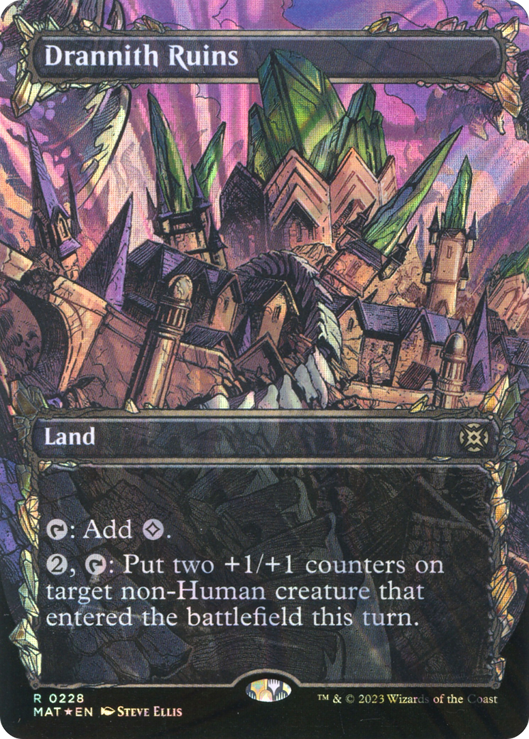 Drannith Ruins (MAT-228) - : (Showcase) (Borderless) Foil