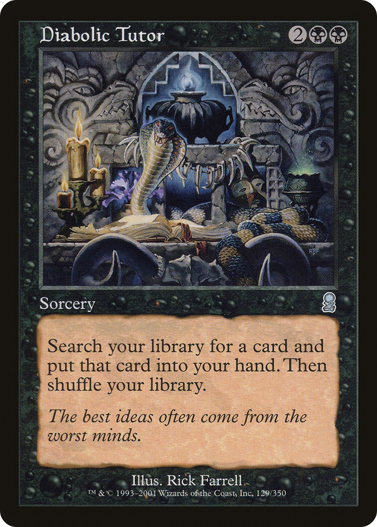 Diabolic Tutor (ODY-129) -  Foil