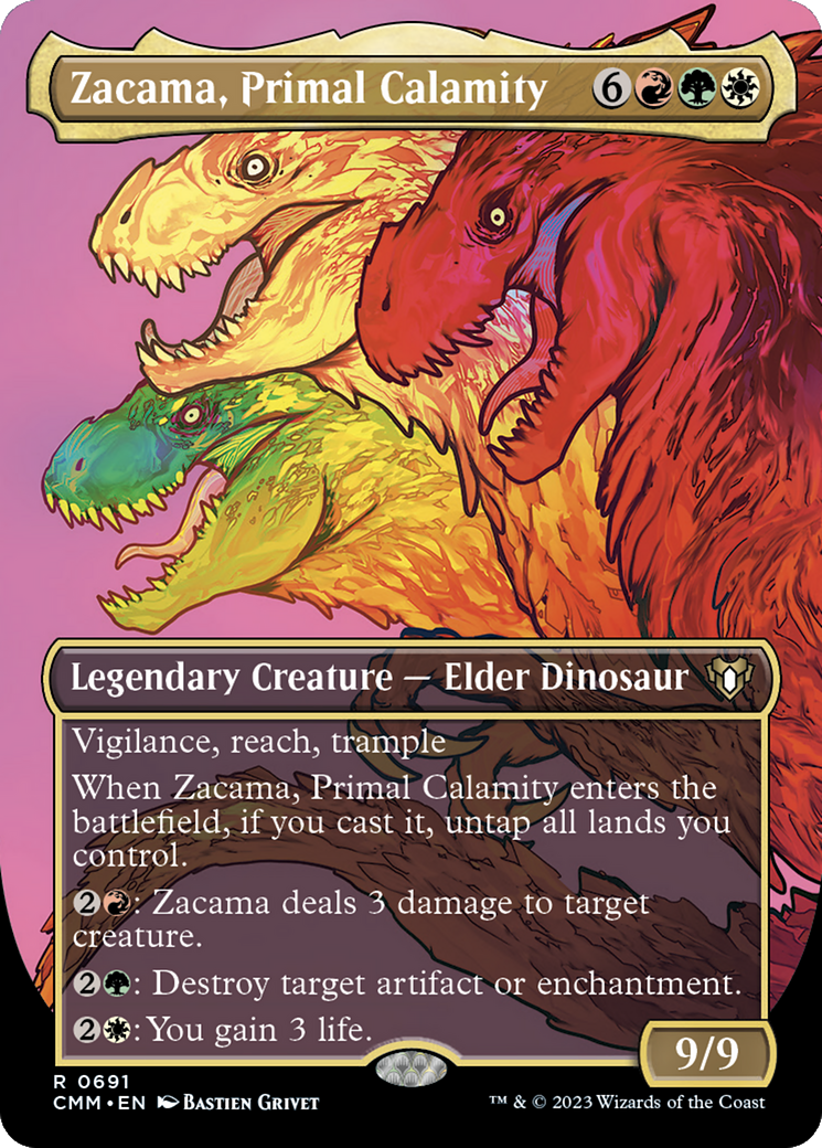 Zacama, Primal Calamity (CMM-691) -  (Borderless) Foil