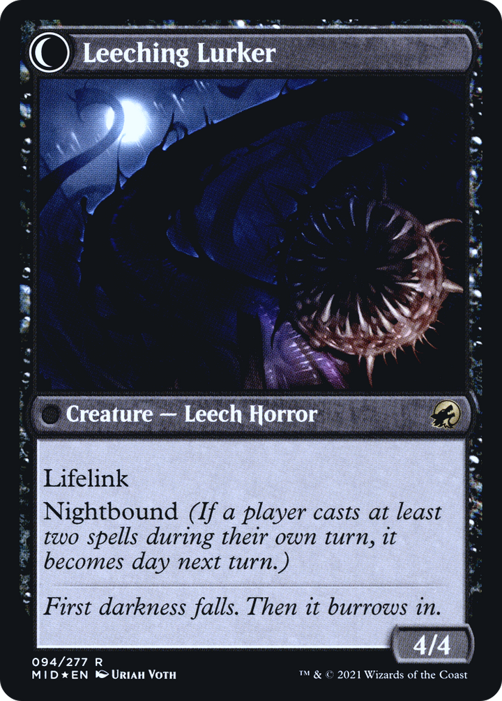 Curse of Leeches // Leeching Lurker (PRE-94S) - : (Double Faced Transform) Foil