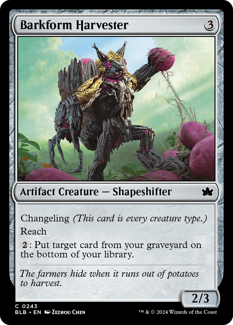 Barkform Harvester (BLB-243) -  Foil