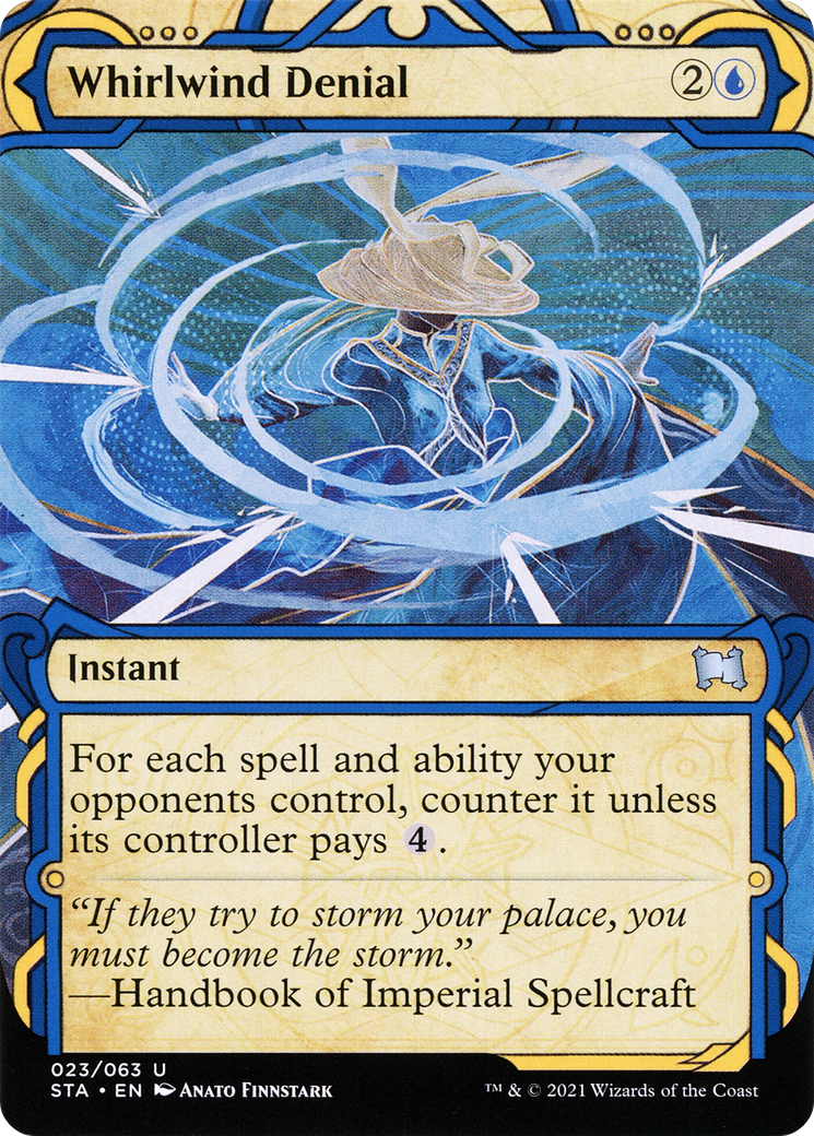 Whirlwind Denial (STA-023) - : (Showcase) (Borderless) Foil