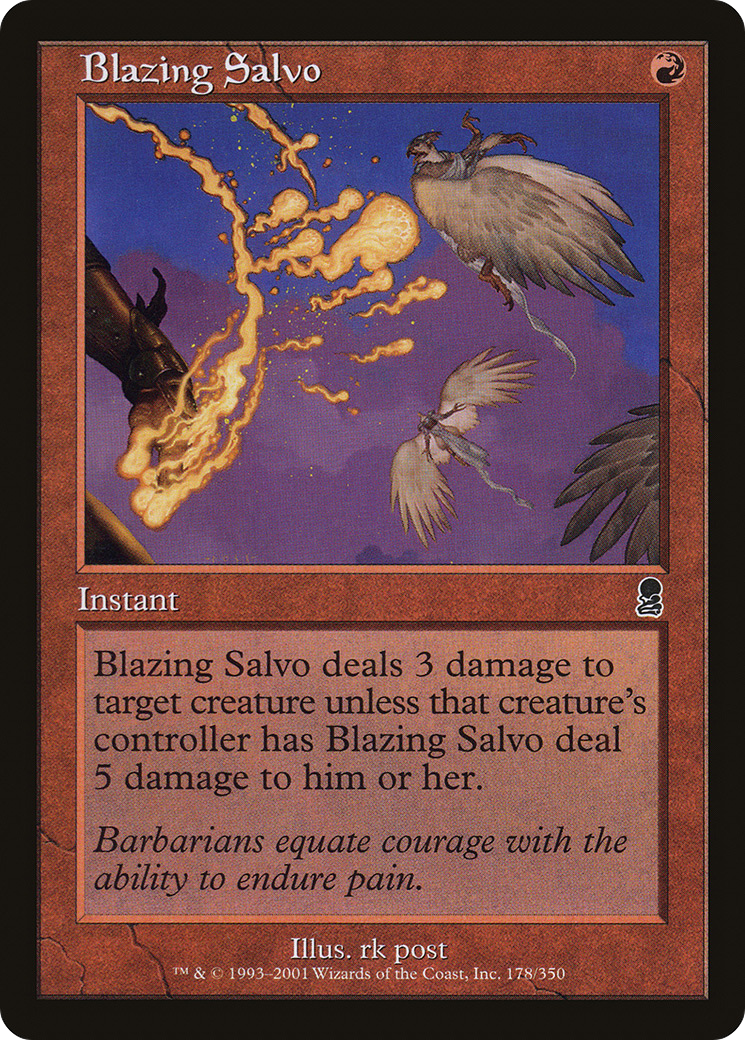 Blazing Salvo (ODY-178) -  Foil