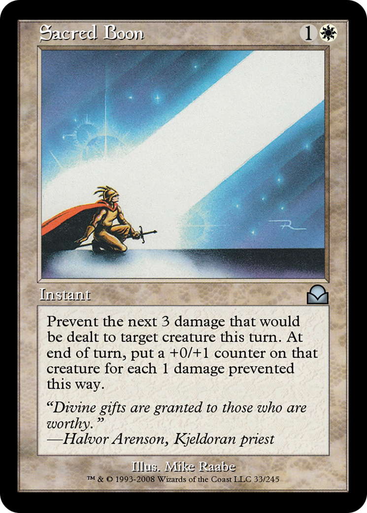 Sacred Boon (ME2-033) -  Foil