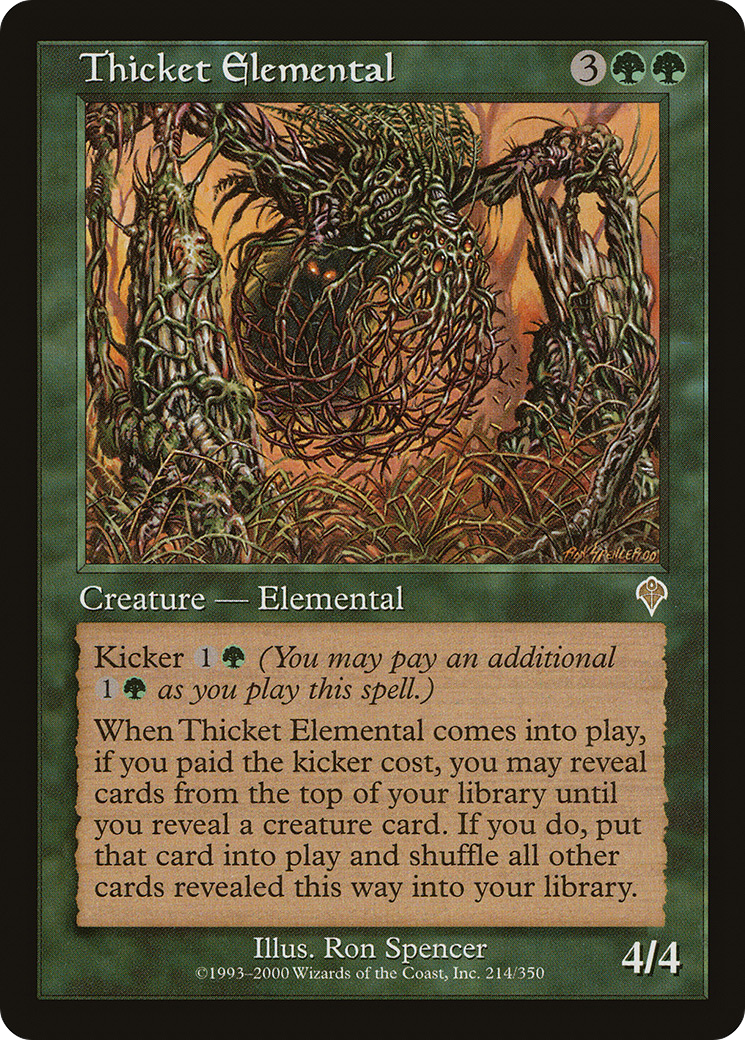 Thicket Elemental (INV-214) -  Foil