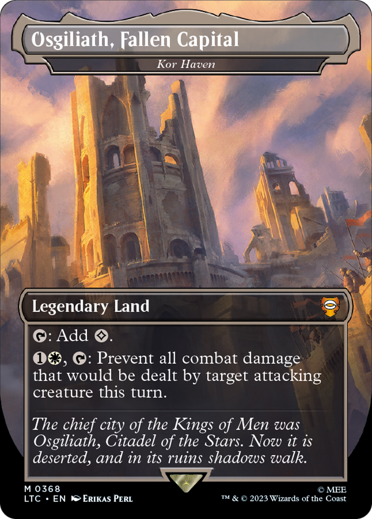 Kor Haven (LTC-368) -  / Osgiliath, Fallen Capital (Borderless) Foil