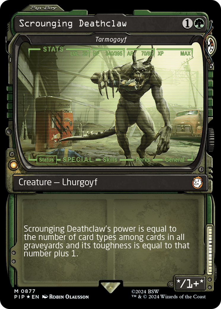 Tarmogoyf (PIP-877) -  / Scrounging Deathclaw: (Showcase) Foil