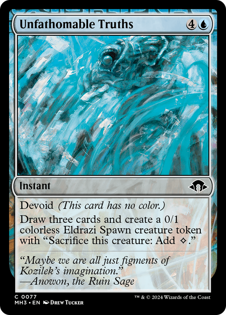 Unfathomable Truths (MH3-077) - : (devoid) Foil