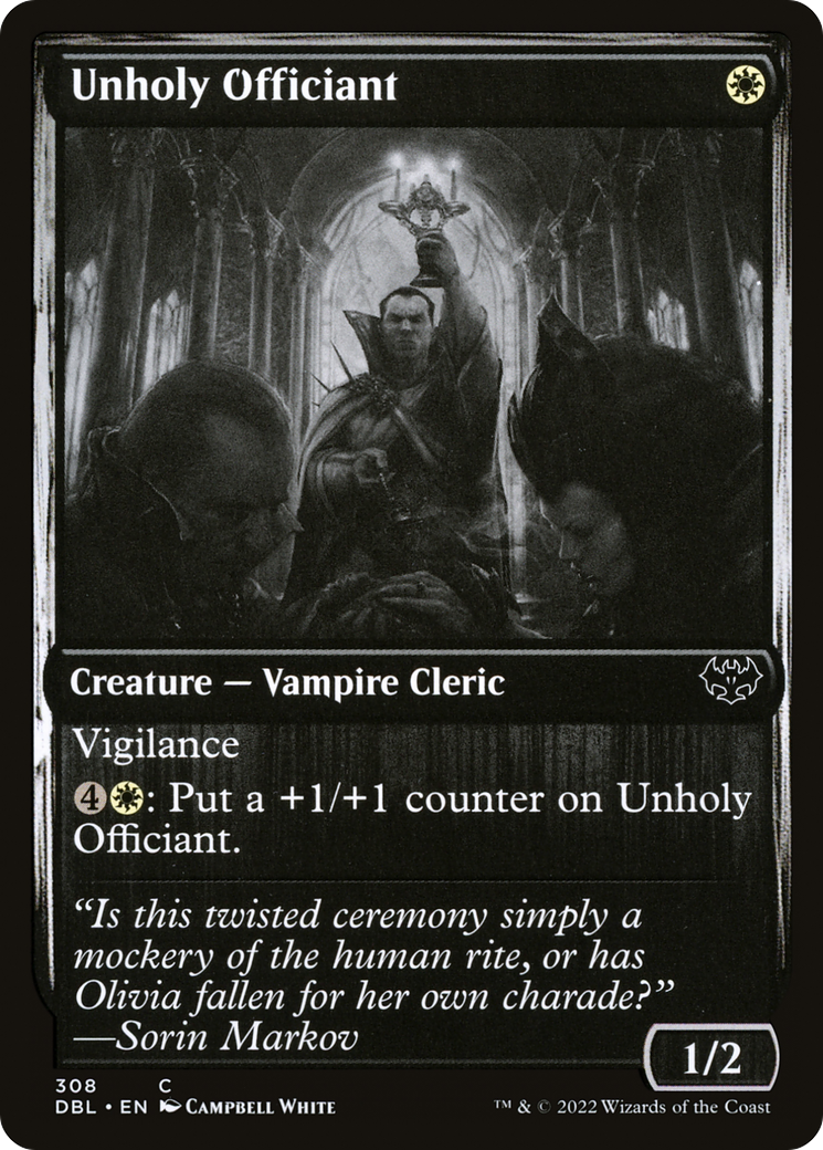 Unholy Officiant (DBL-308) -  Foil