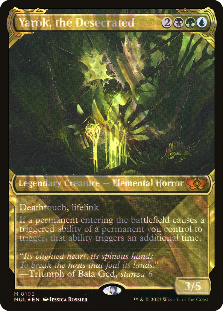 Yarok, the Desecrated (MUL-193) - : (Showcase) Foil