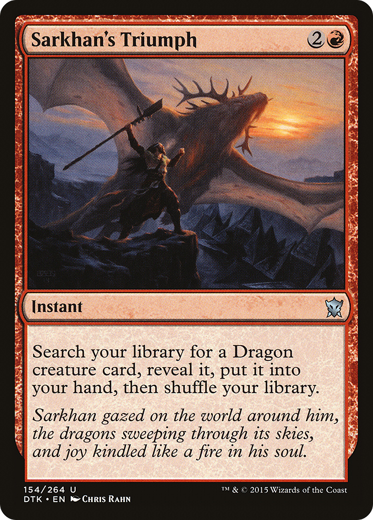 Sarkhan's Triumph (DTK-154) -  Foil