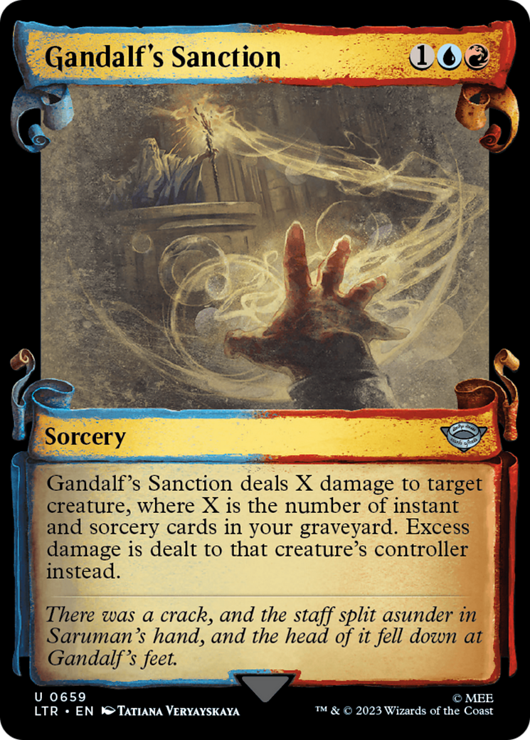 Gandalf's Sanction (LTR-659) - : (Showcase) Foil