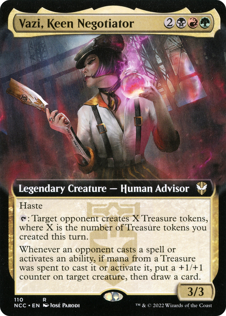 Vazi, Keen Negotiator (NCC-110) - : (Extended Art) Foil