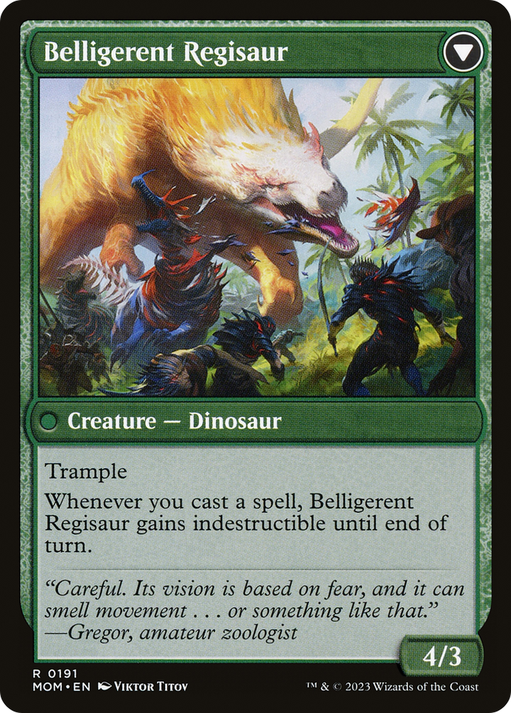 Invasion of Ixalan // Belligerent Regisaur (MOM-191) -