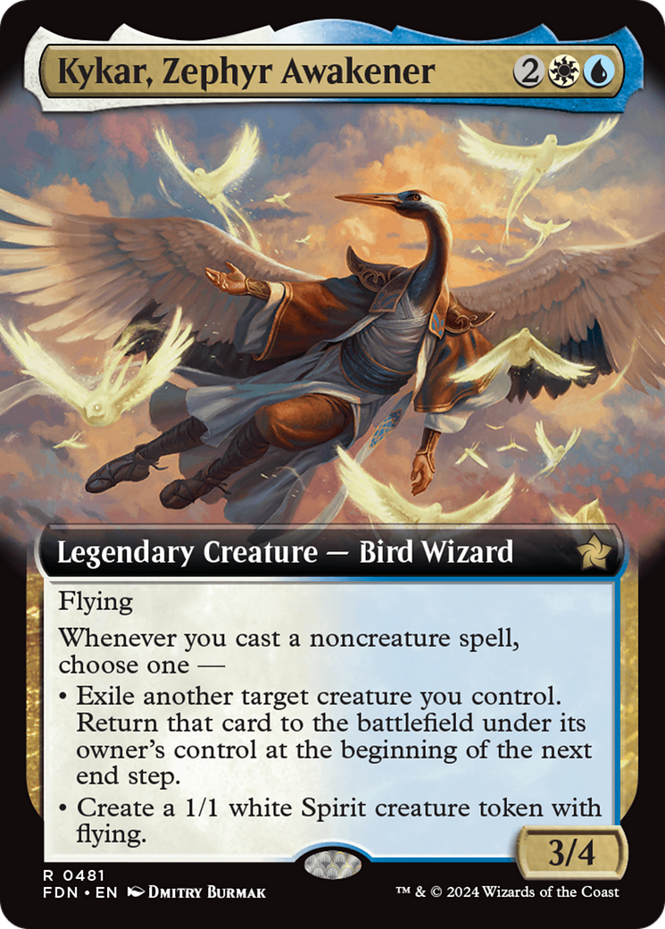 Kykar, Zephyr Awakener (FDN-481) - : (Extended Art) Foil