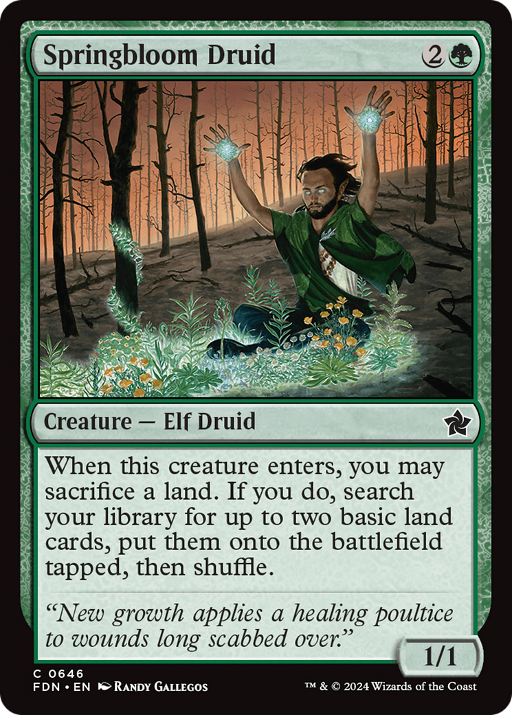 Springbloom Druid (FDN-646) -