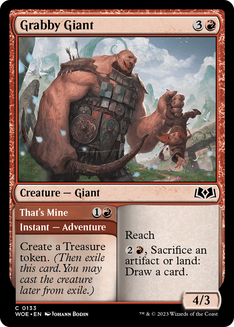 Grabby Giant // That's Mine (WOE-133) -  Foil