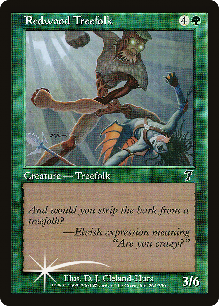 Redwood Treefolk (7ED-264★) -  Foil