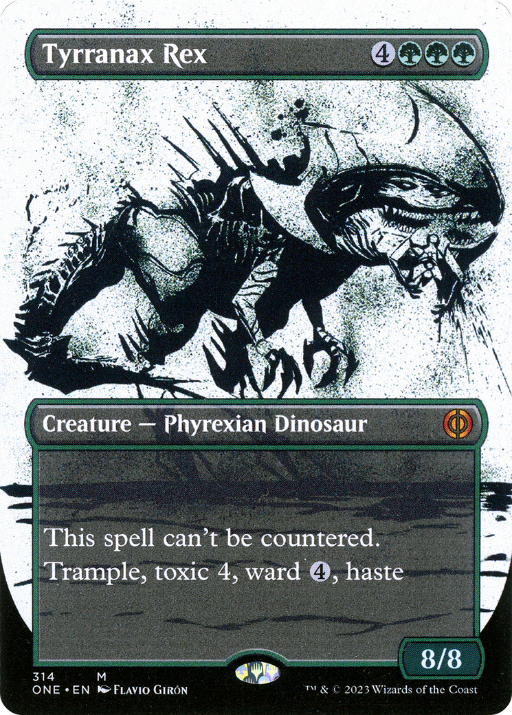 Tyrranax Rex (ONE-314) - : (Showcase) (Borderless) Foil