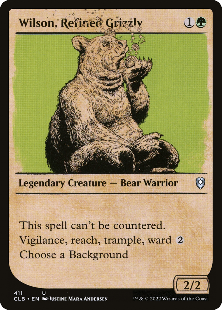 Wilson, Refined Grizzly (CLB-411) - : (Showcase) Foil