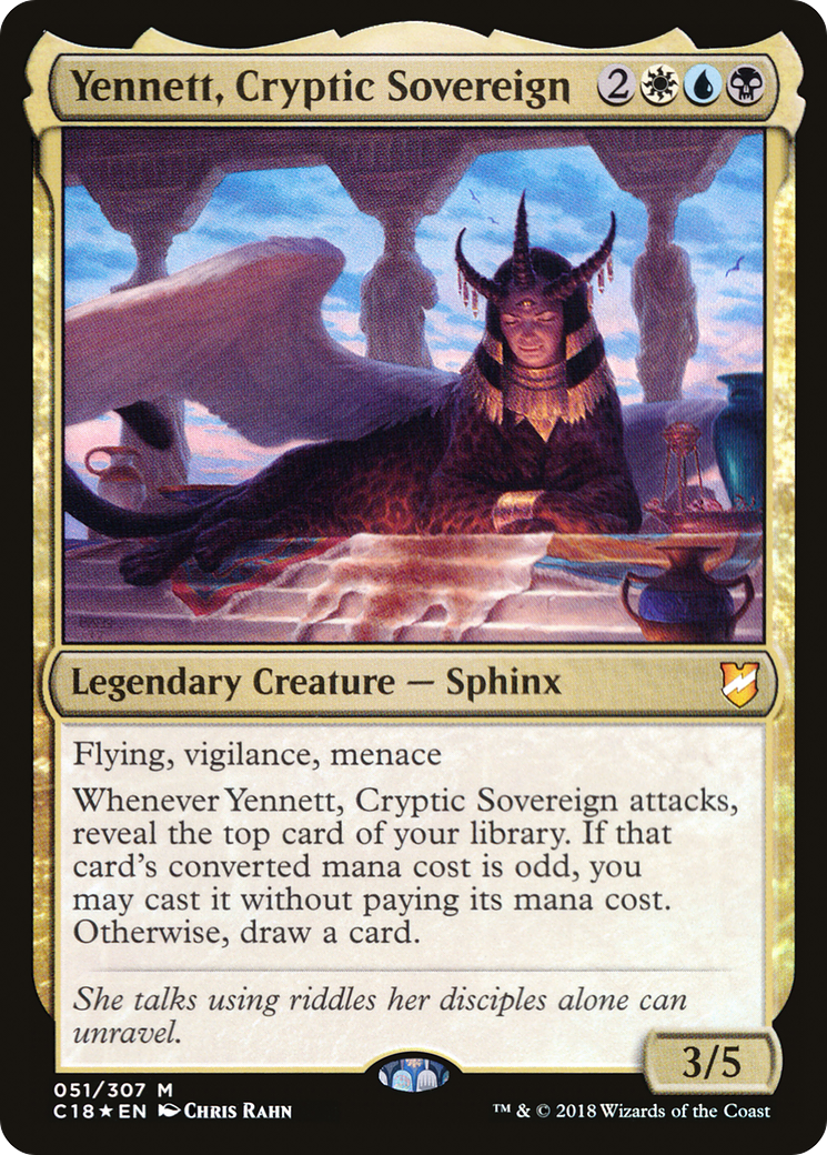 Yennett, Cryptic Sovereign (C18-051) -  Foil