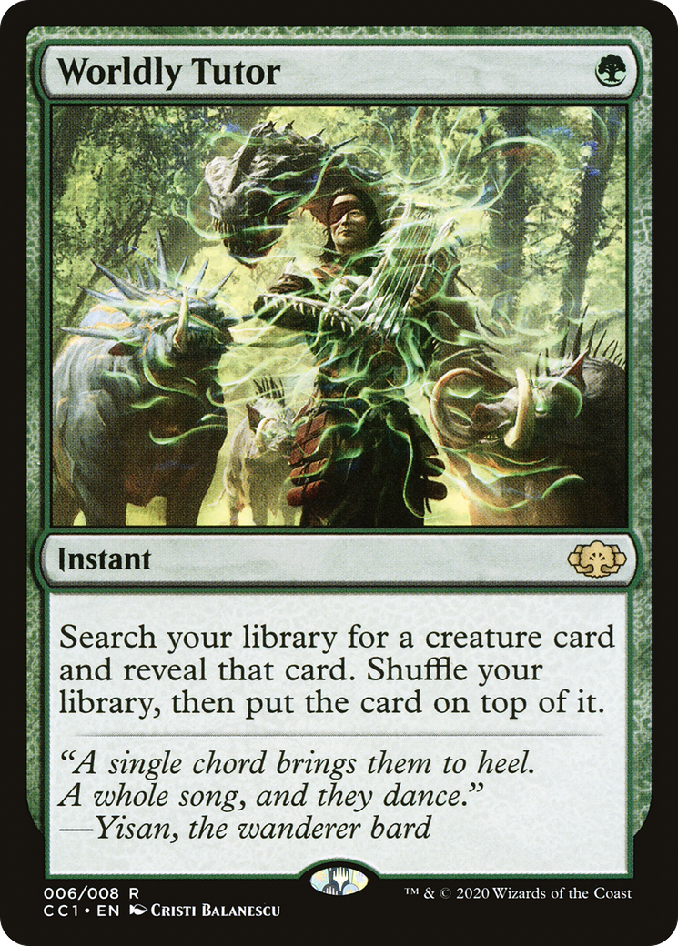 Worldly Tutor (CC1-006) -  Foil