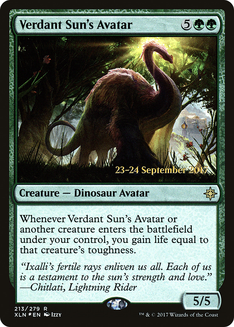 Verdant Sun's Avatar (PRE-213S) -  Foil