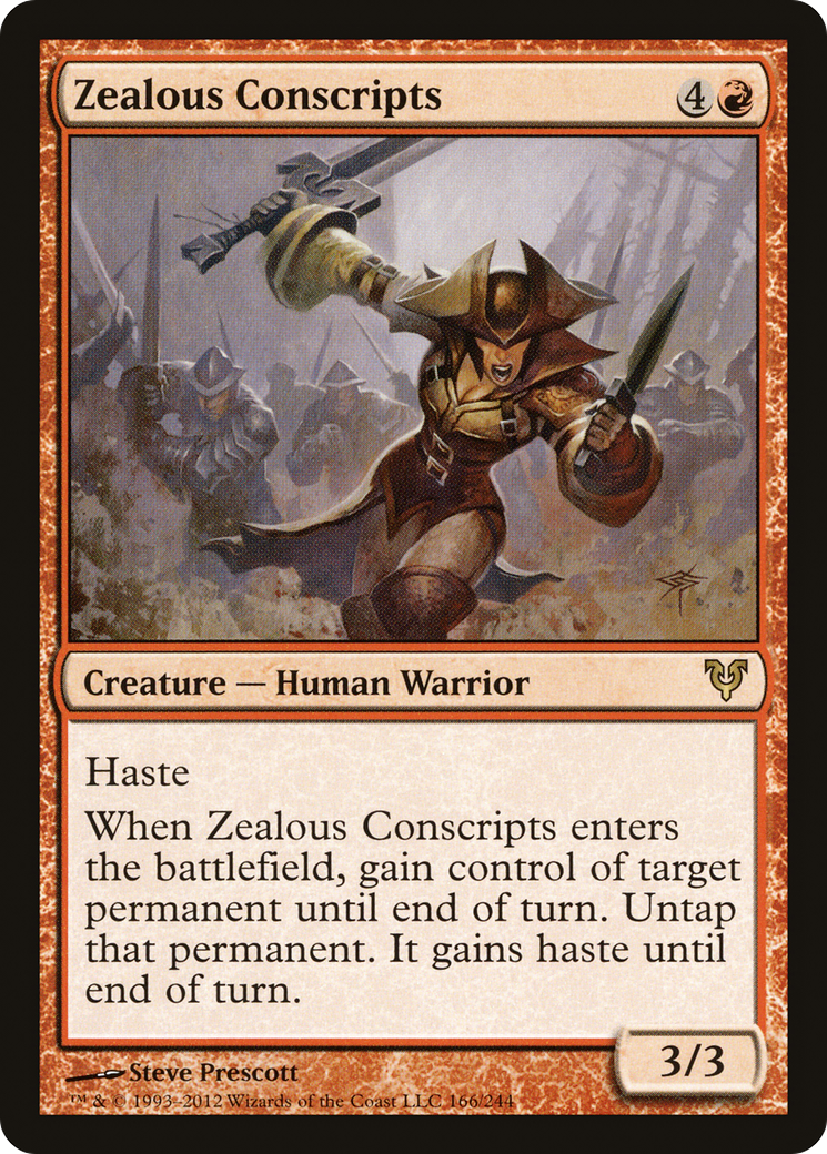 Zealous Conscripts (AVR-166) -  Foil