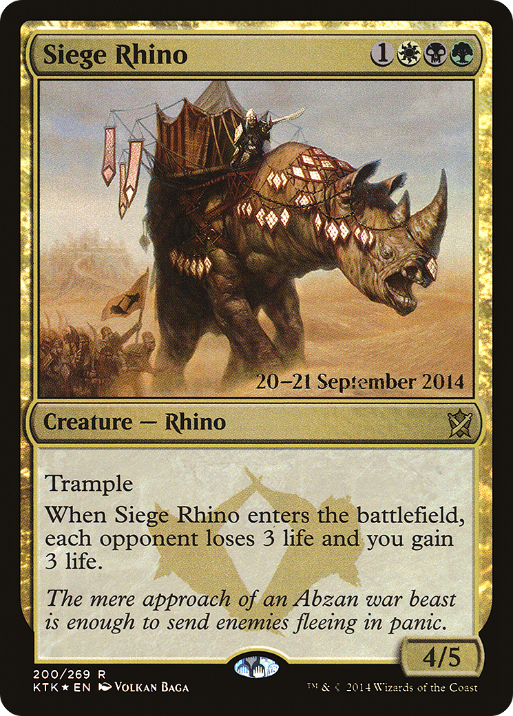 Siege Rhino (PRE-200S) -  Foil