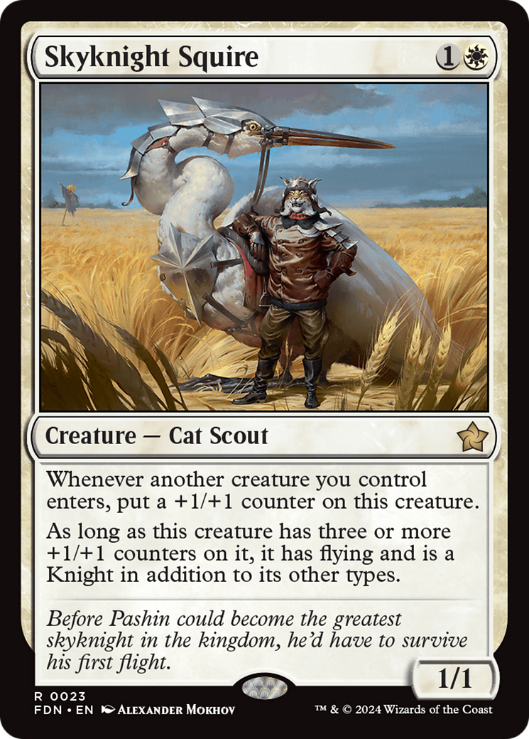 Skyknight Squire (FDN-023) -  Foil