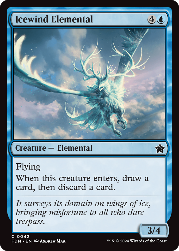 Icewind Elemental (FDN-042) -  Foil