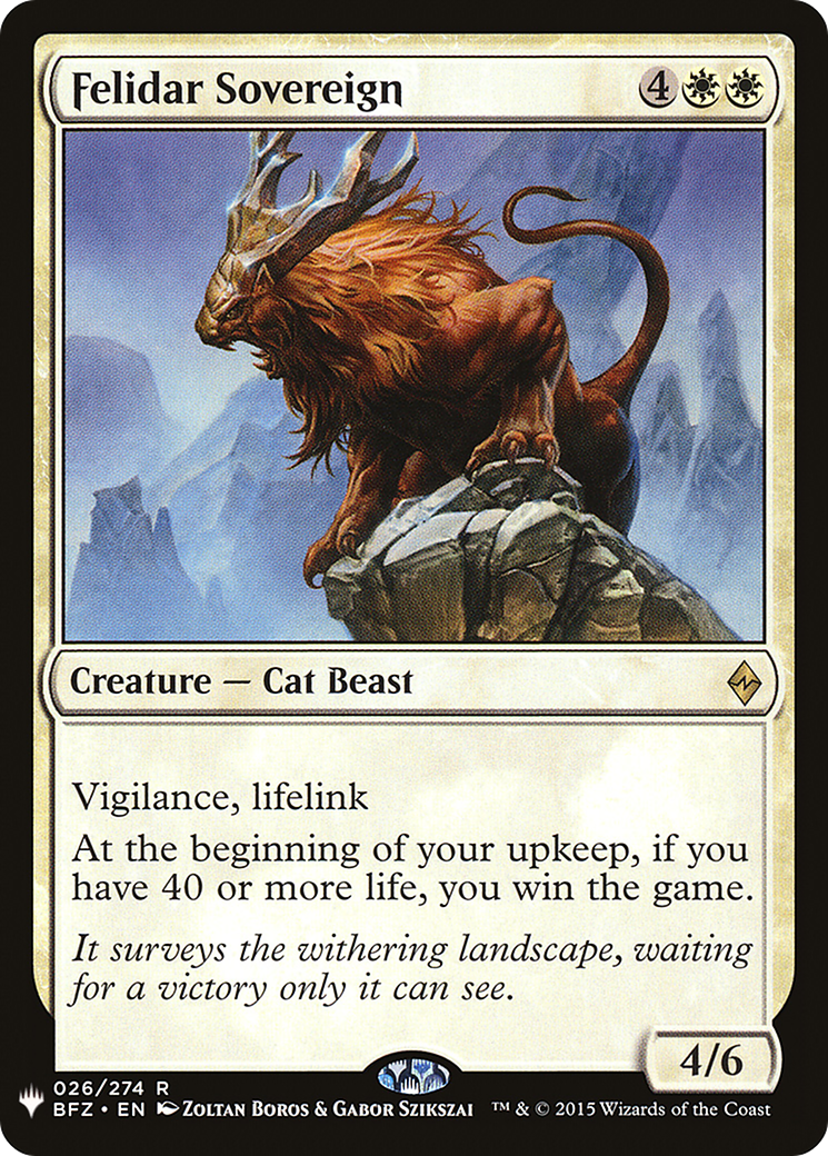 Felidar Sovereign (LIST-BFZ-26) -