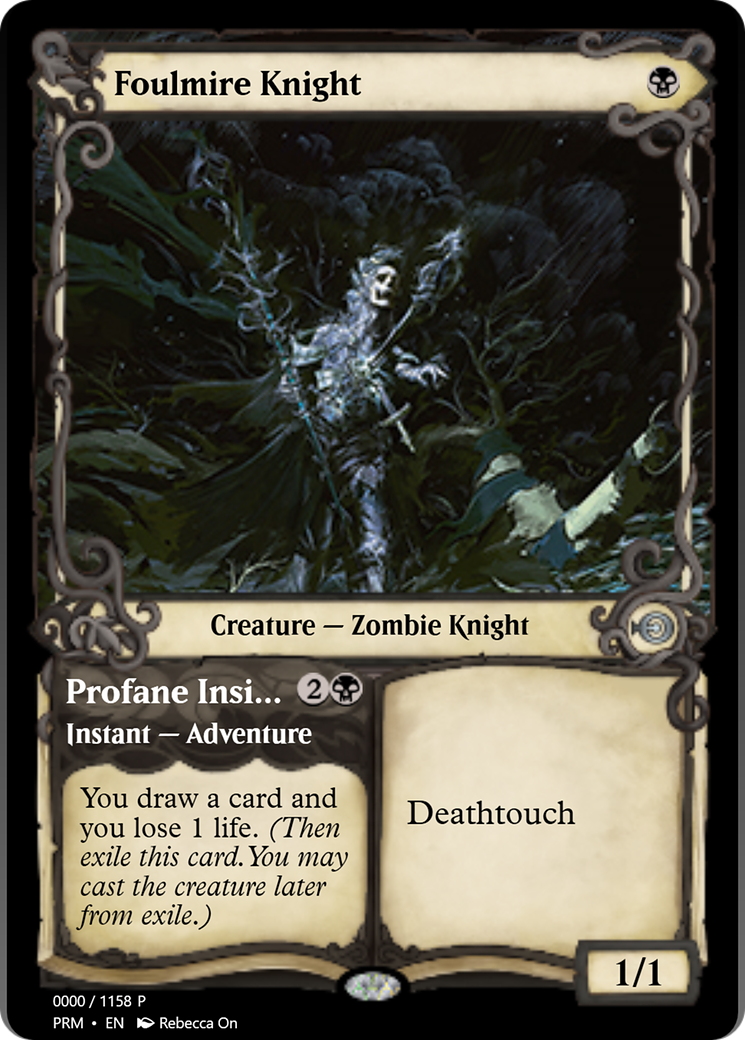 Foulmire Knight // Profane Insight (PRM-78806) -  Foil