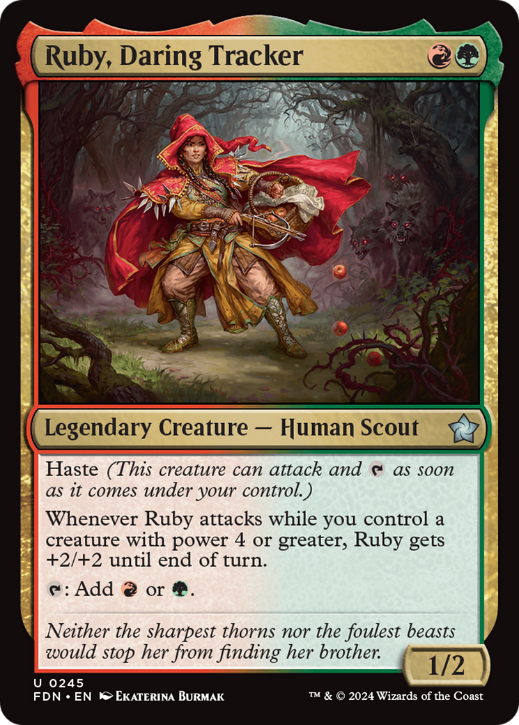 Ruby, Daring Tracker (FDN-245) -  Foil