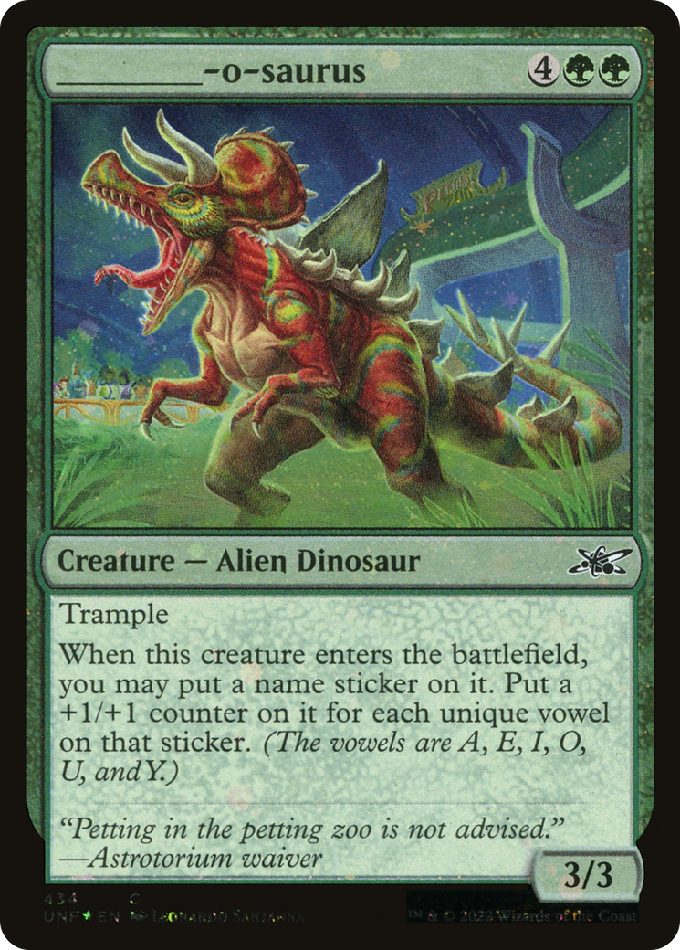 _____-o-saurus (UNF-434) -  Foil