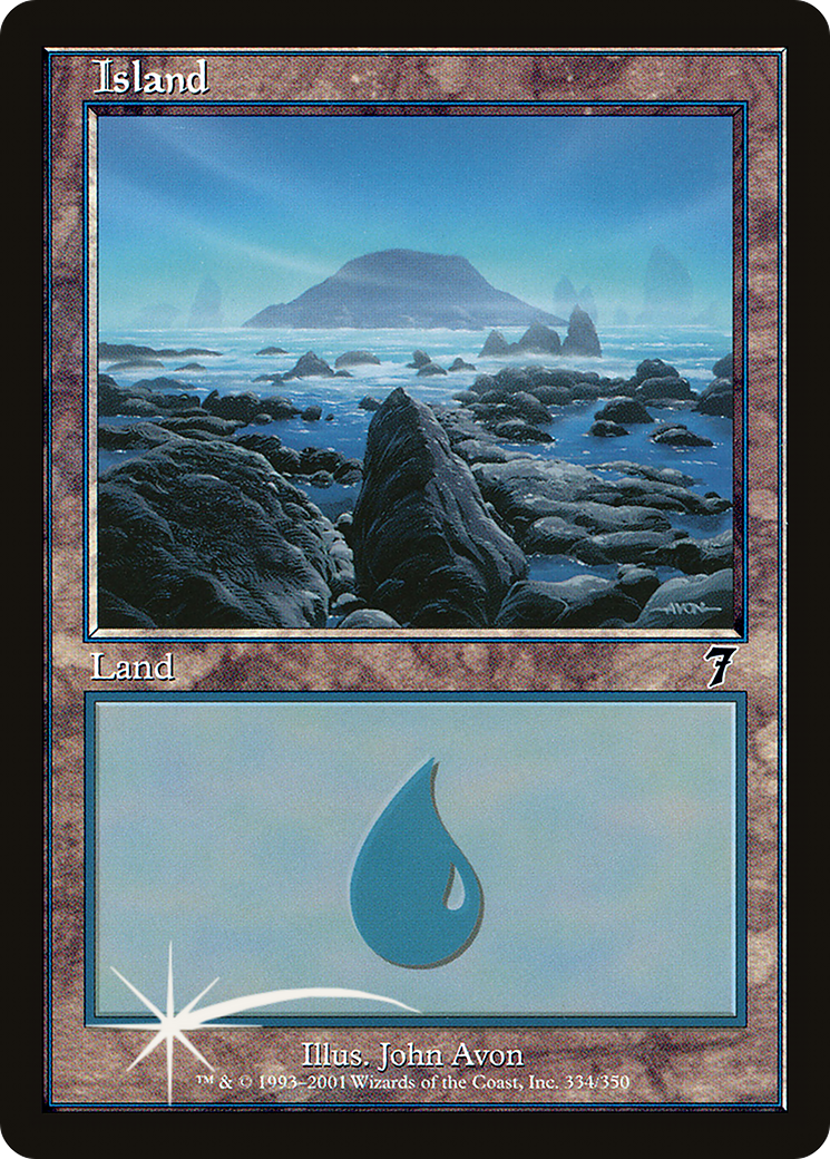 Island (7ED-334★) -  Foil