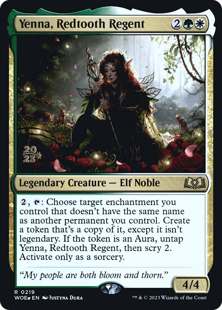 Yenna, Redtooth Regent (PRE-219S) -  Foil