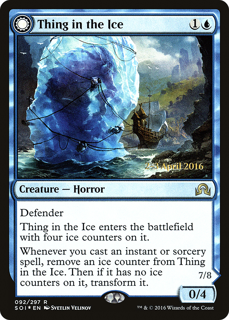 Thing in the Ice // Awoken Horror (PRE-92S) - : (Double Faced Transform) Foil