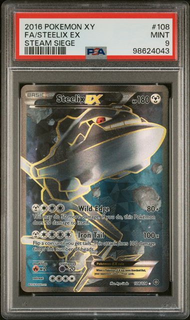 Steelix EX Full Art (Steam Sige) PSA 9