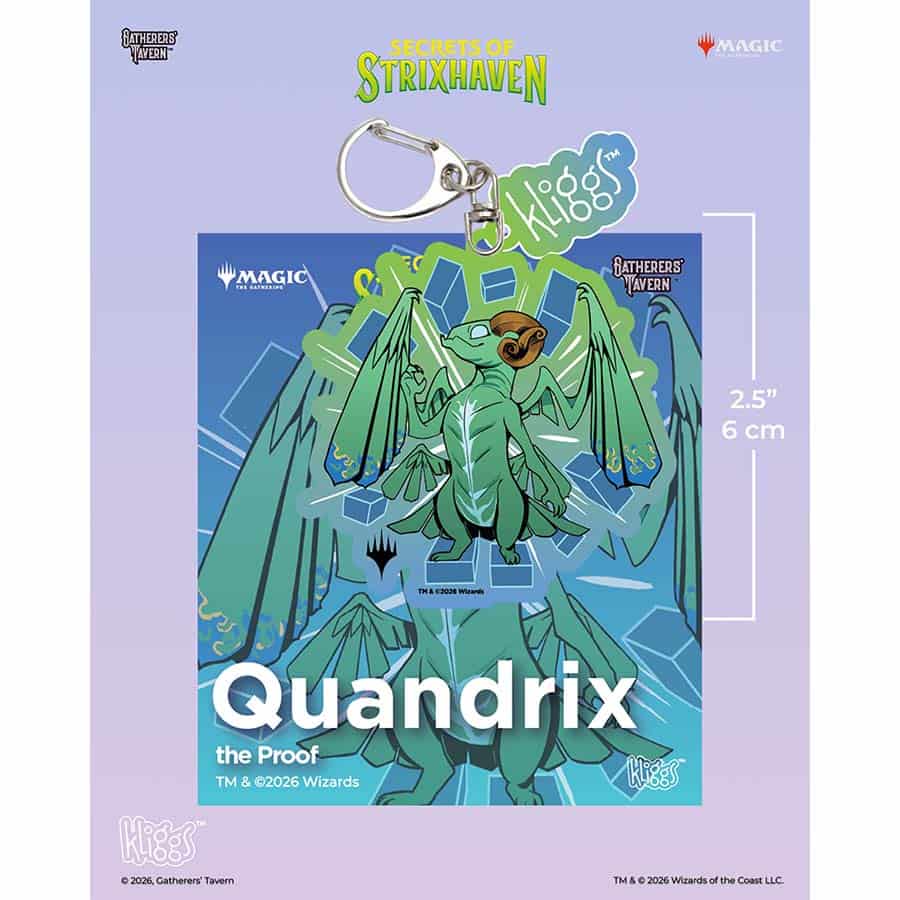 SECRETS OF STRIXHAVEN KLIGGS KEYCHAIN: Quandrix