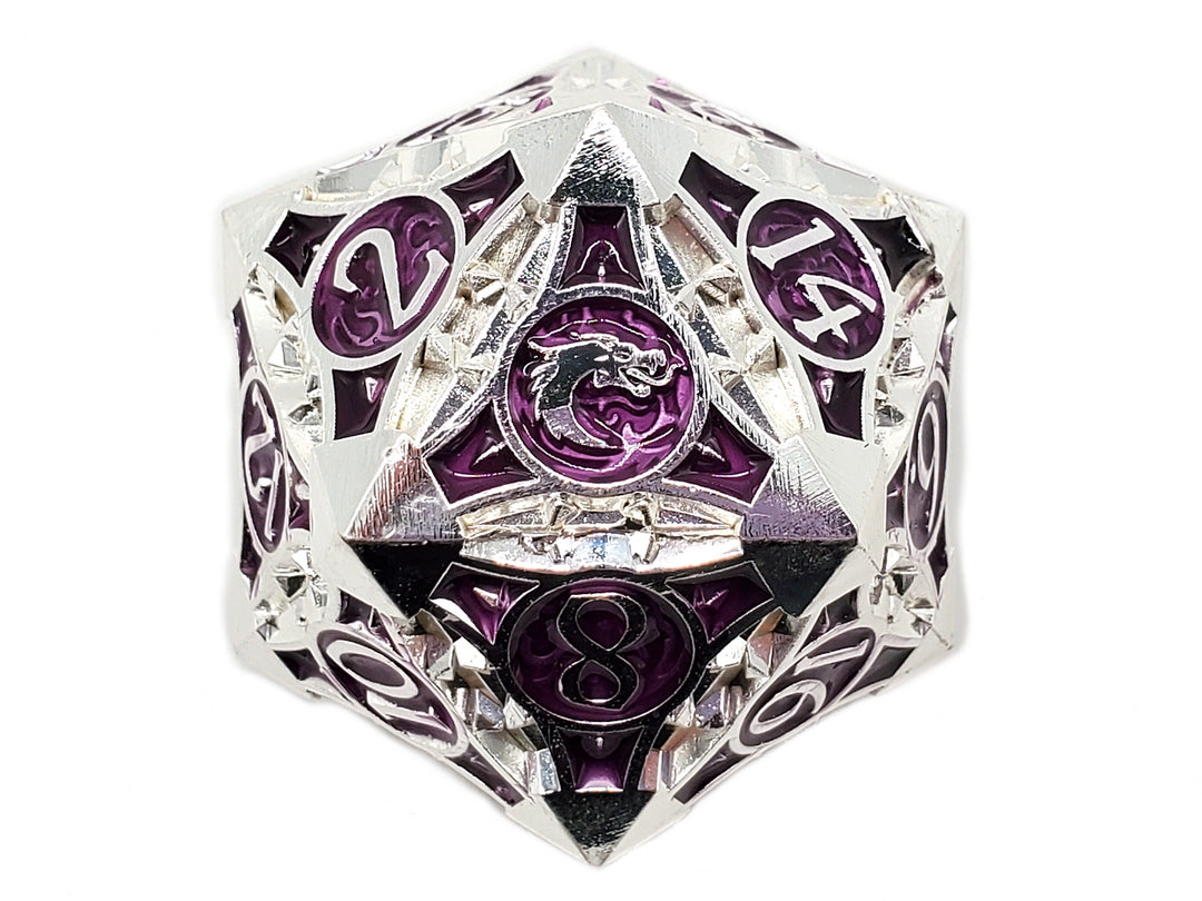 Gnome Forged - Silver with Purple D20