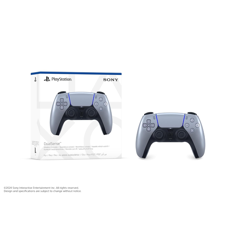 PS5 DualSense Wireless Controller: Sterling Silver