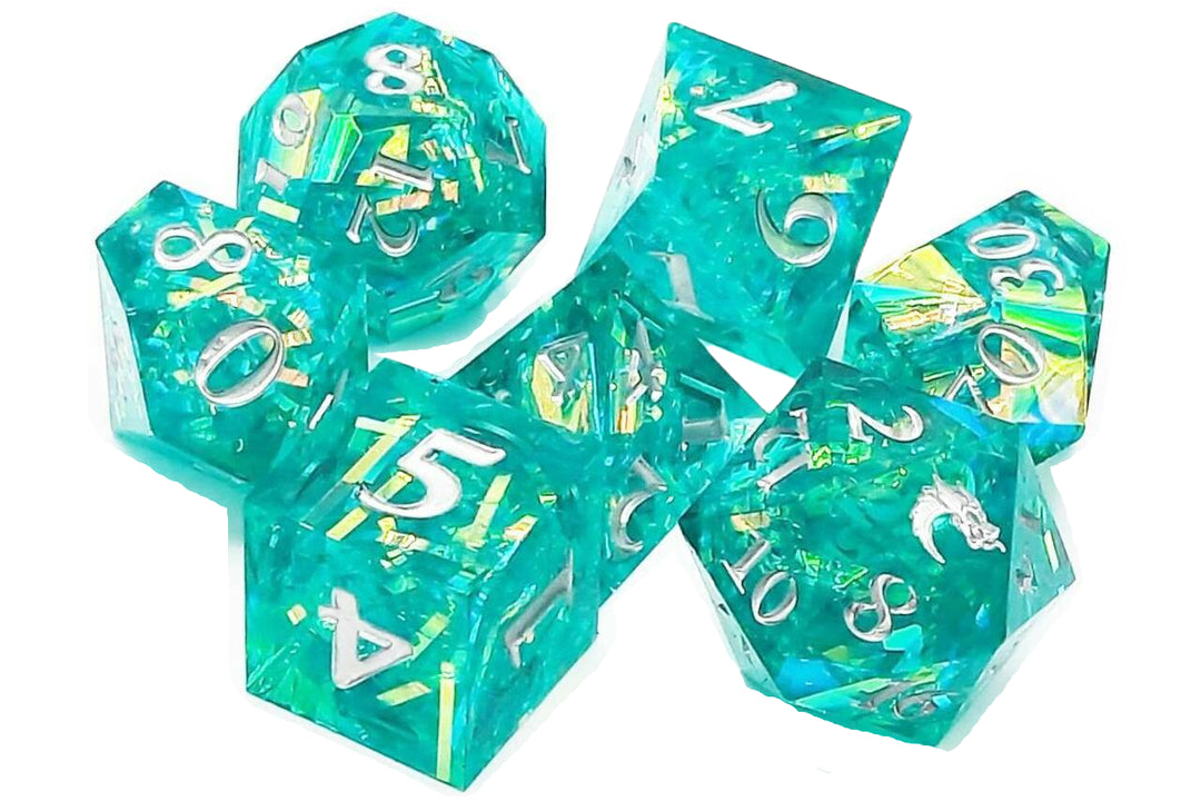 Sharp Edged Dice - Jade Blast