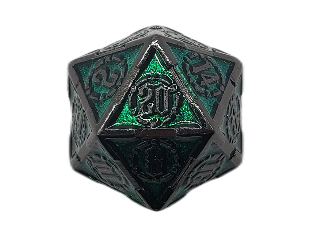 Knights of The Round Table - Emerald with Black D20