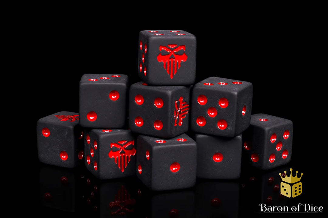 Bloodbound Square Corner 25 Dice Set