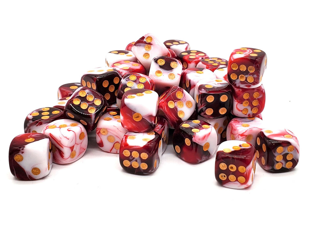 Bag-O-D6's 50CT Vorpal Blood Red & White